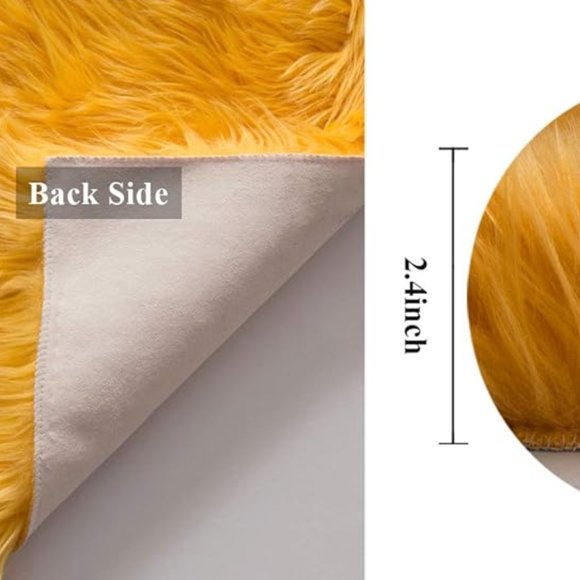 Luxury orange soft fluffy rug SIZE 2 x 3ft - Picture 10 of 10